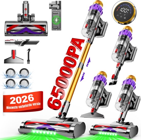 Elekiatech Draadloze Steelstofzuiger 70000Pa Goud - Suzhou AZA Clean Electric Technology Co., - €109,99