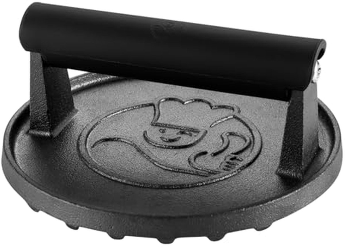Burger Smasher - Grill Press - Gietijzeren Bakplaat - Kookgerei