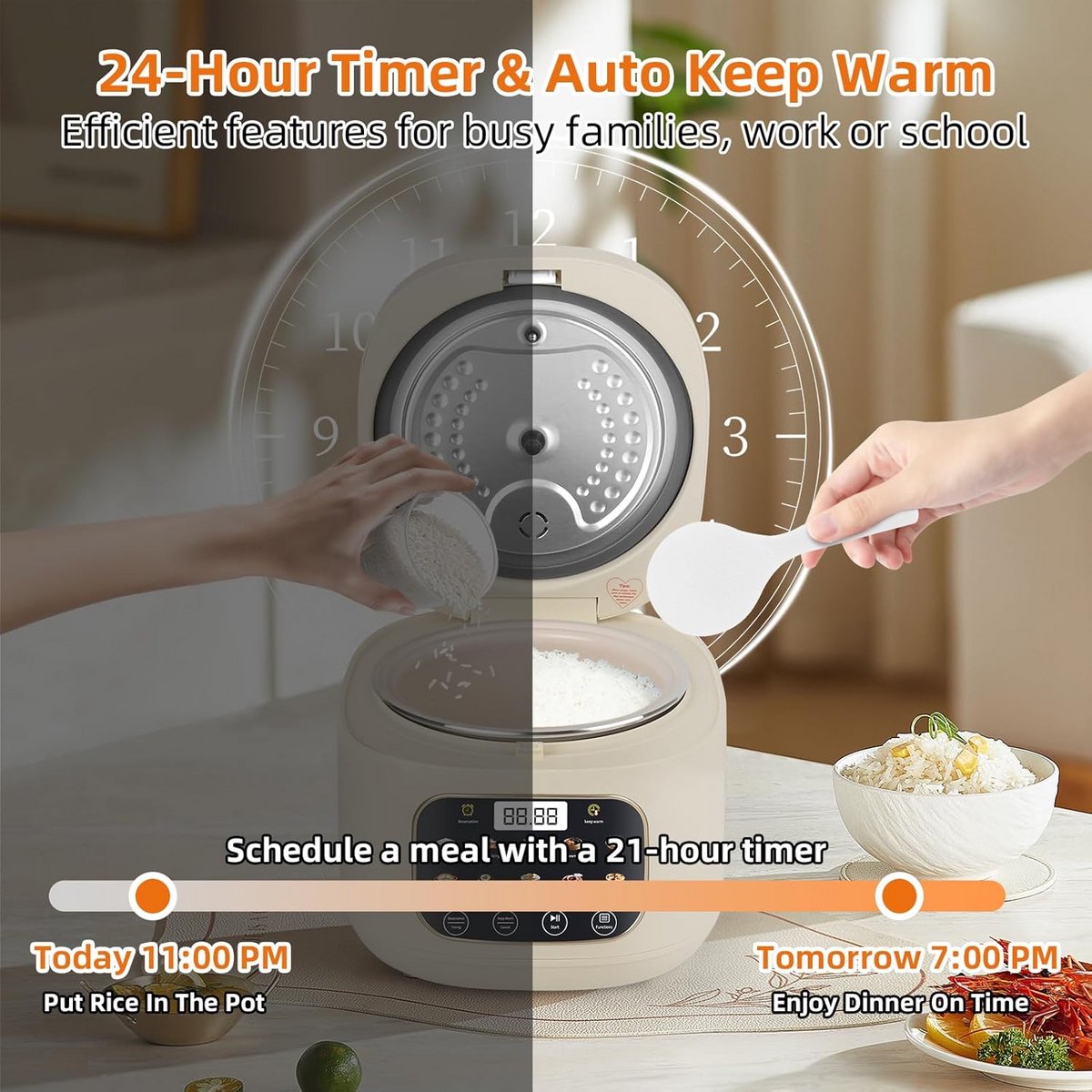 Rijstkoker met Stomer - Multicooker - Gezond thumbnail 5