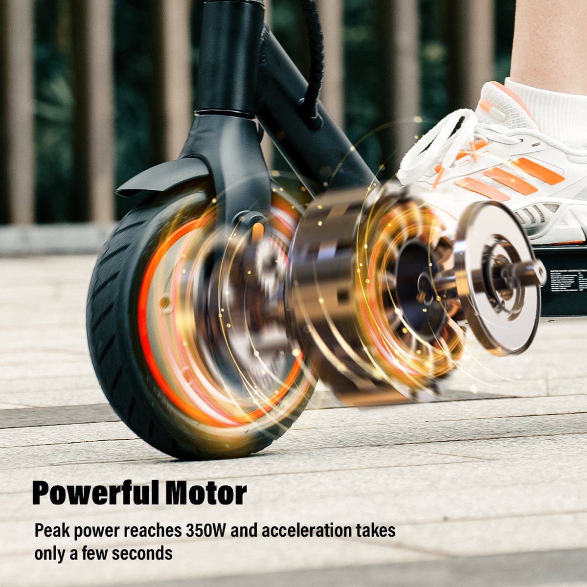 Elektrische Step Volwassenen & Tieners - 25km Bereik - 350W - 8.5 Inch - Opvouwbaar – foto 2
