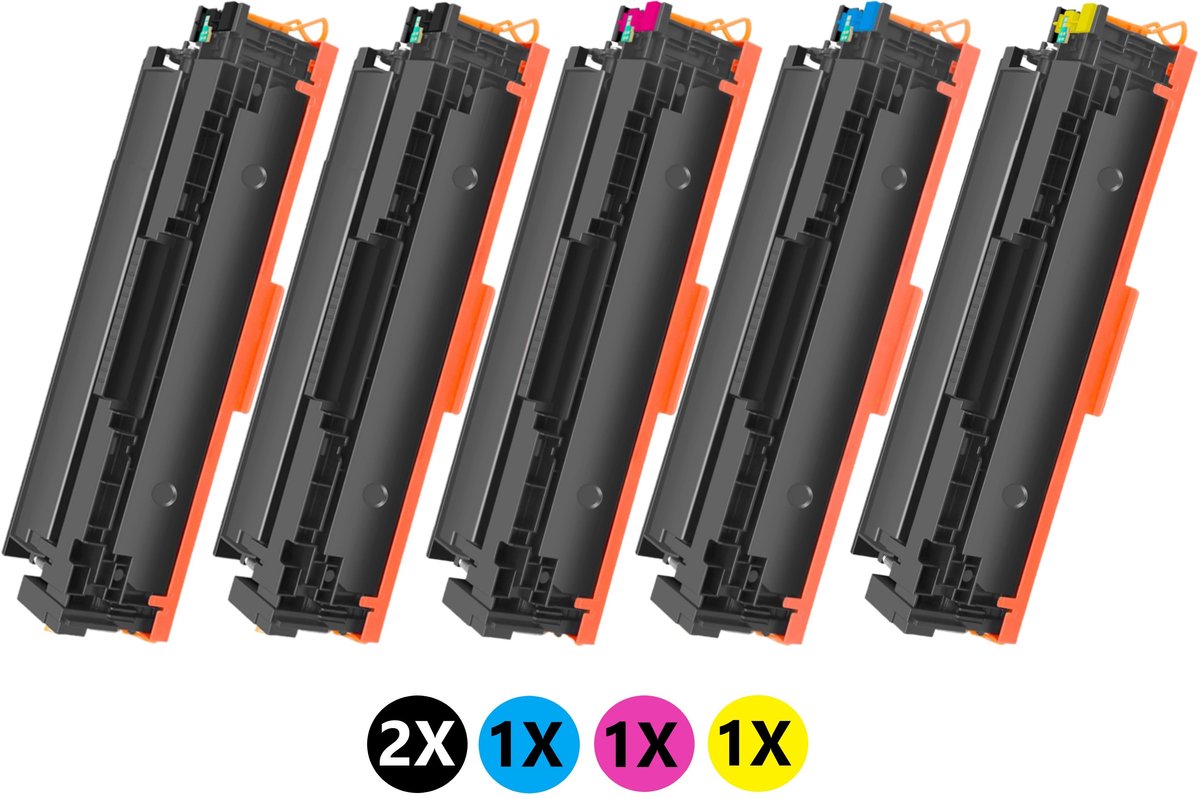 Huismerk geschikt voor HP 415A Set Cartridges + Extra Zwart - Geschikt voor Color LaserJet Pro MFP M454DN - M454DW - M479DW - M479FDW