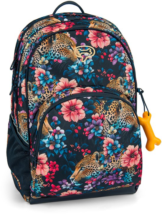 Stones and Bones Aspen 3.0 - Sac à dos - 2 Compartiments - Poche avant - Compartiment ordinateur portable - Floral Ambush - Bleu foncé