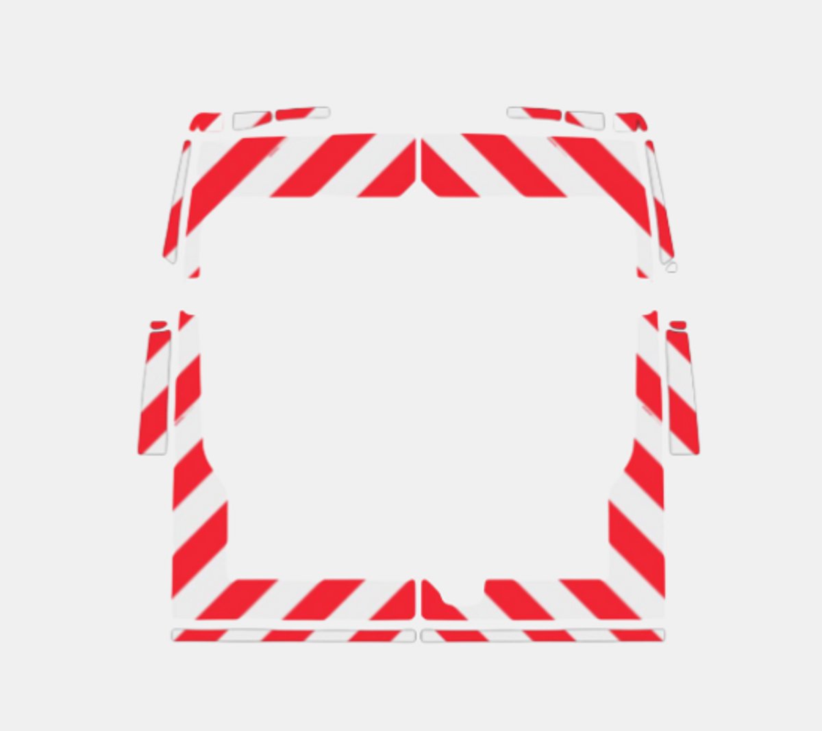 Chevron Iveco Daily 2021 Klasse 2 | Avery Dennison Achterkant