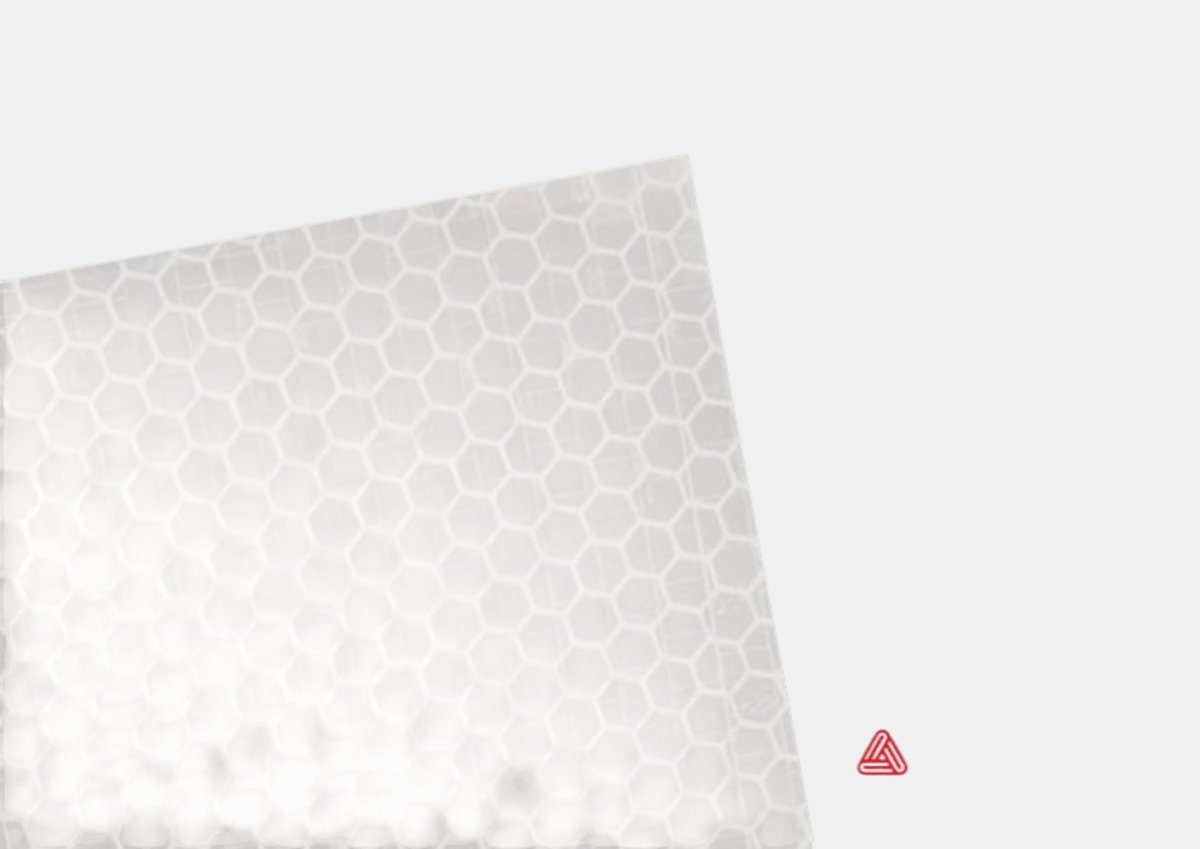 Reflecterende folie Klasse 2 (RA2) T-6000 | Avery Dennison Wit / 1220mm / 1m