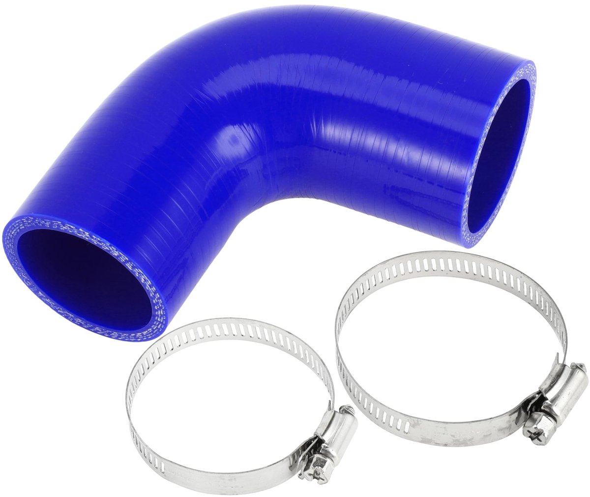 Dailygoods - Silicone Koelslang met Klemmen 90 Graden 45mm/51mm ID