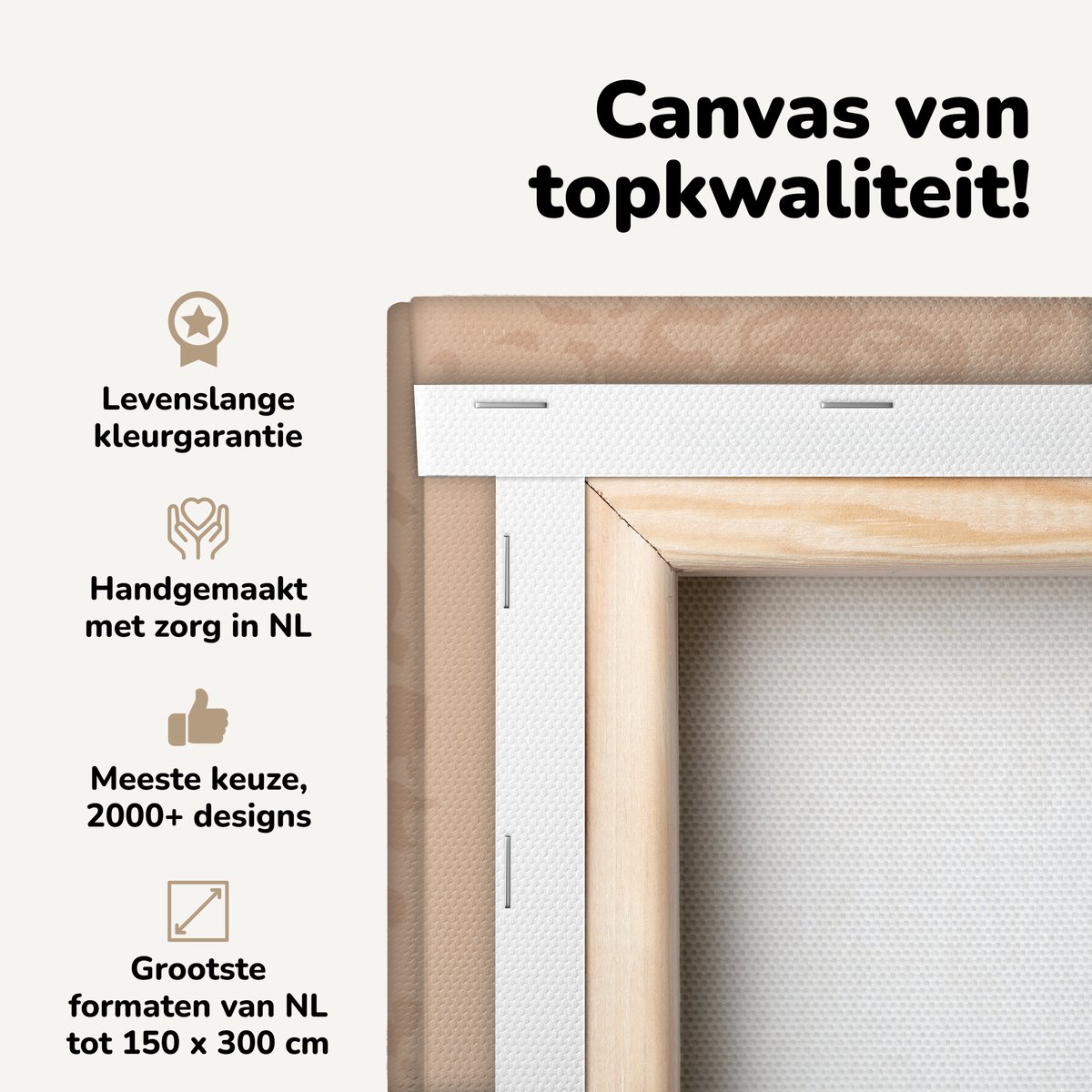 Canvas schilderij 50x50 cm - Wanddecoratie Een illustratie van een koekenpan met Bon Appet