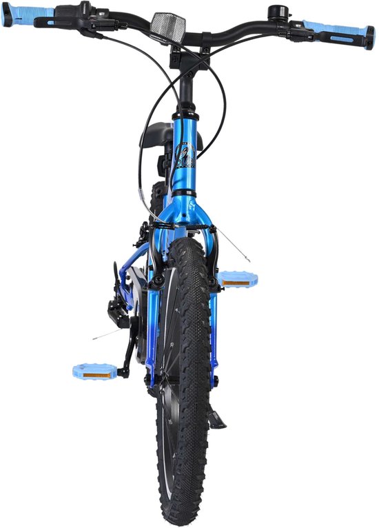 Volare Venom Kinderfiets - Jongens - 18 inch - 6 Speed - Blauw - Twee handremmen van Volare — afbeelding 5