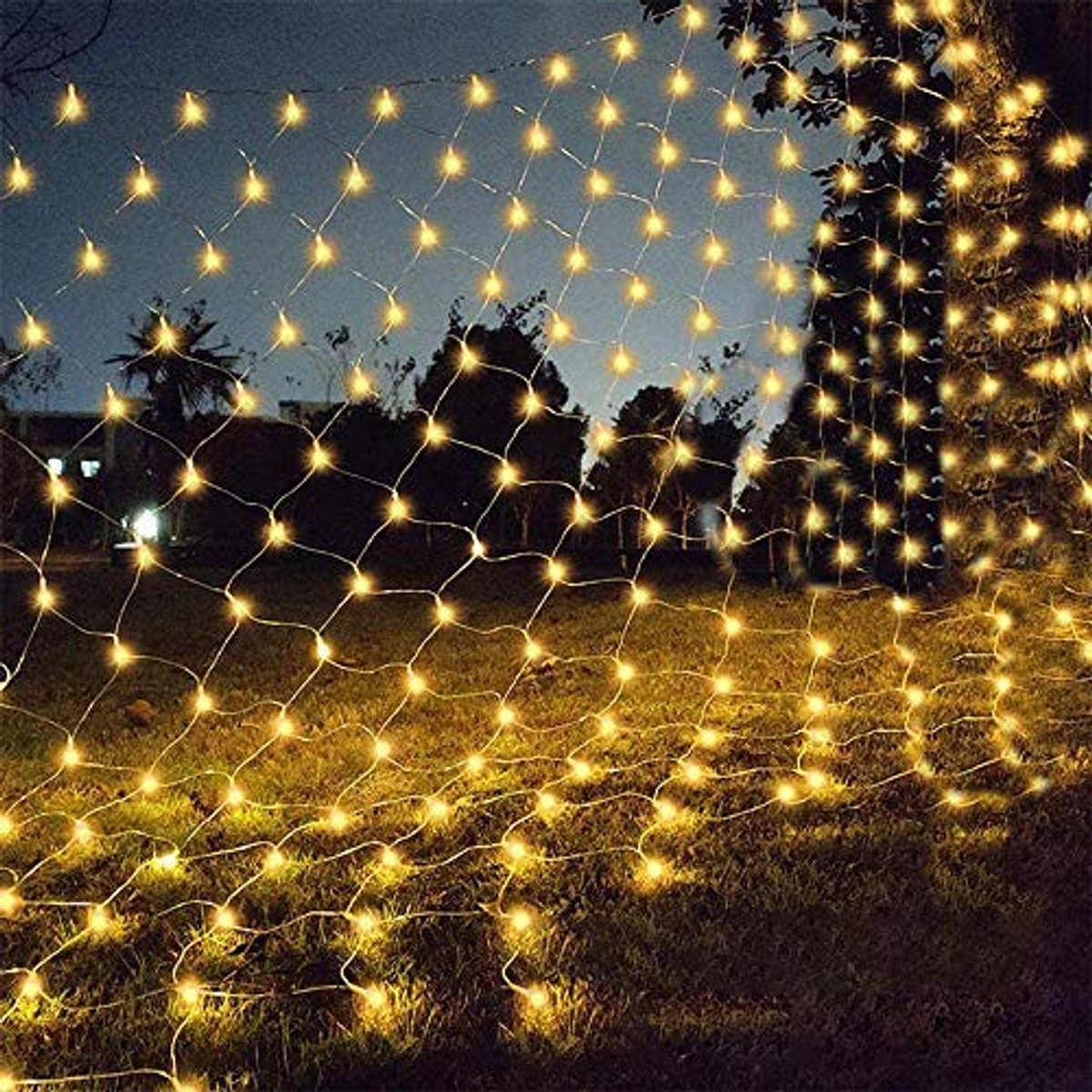 carmdering - Lichtgordijn - LED Netverlichting - Sfeerverlichting - 8 Verlichtingsmodi - Dimbare Helderheid - Koperdraad Met Transparante Coating - IP44 Waterdicht - Veilig Voor Binnen En Buiten - 200 LEDs