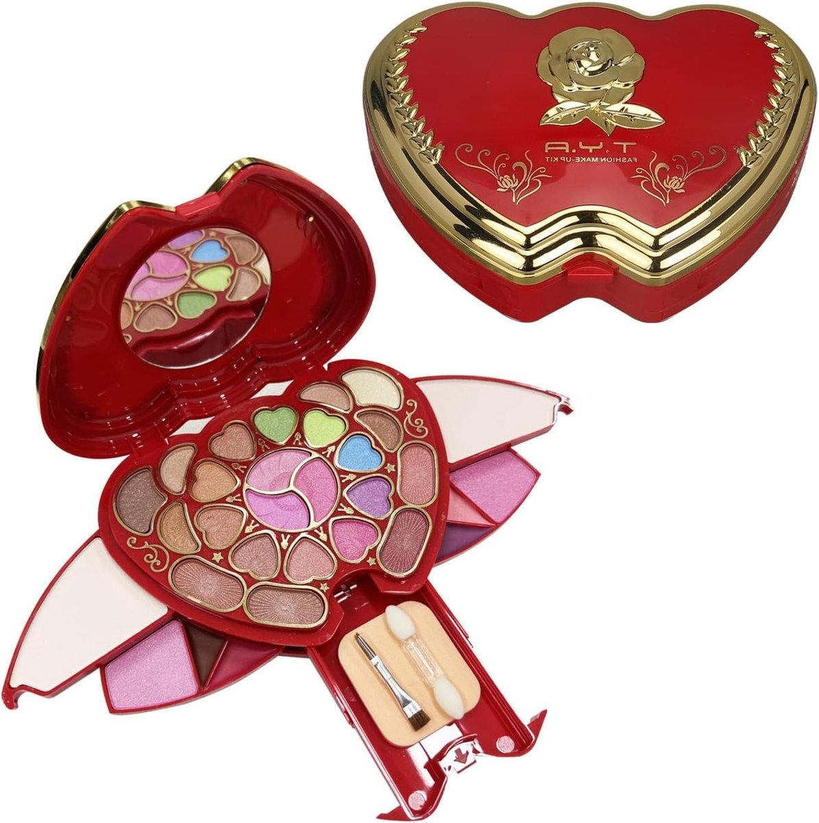 Oogschaduw Palette met 31 Kleuren voor Professionele Make-up, Inclusief Lipstick, Contour Pen en Blush