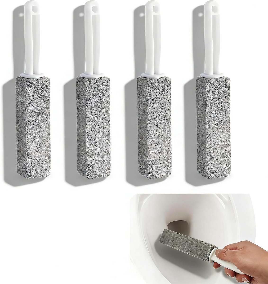 Reinigingssteen voor Kalkverwijdering, Handvat, Ideaal voor Toilet, Keuken en Grill, Effectieve Pumice Stone voor Diverse Oppervlakken