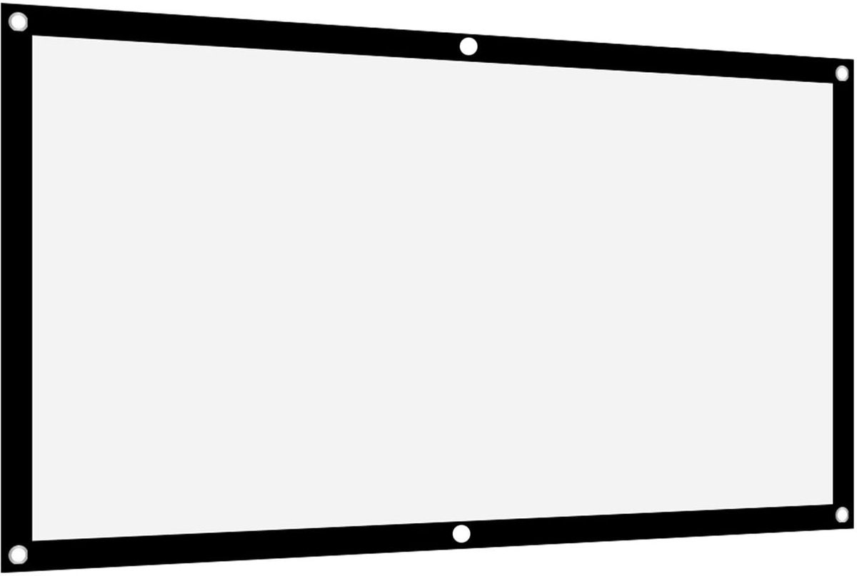 Dailygoods - Dailygoody - Projectiescherm - Vouwbaar - Dubbelzijdig - 60 Inch - Geschikt voor Binnen en Buiten - 16:9 - Ideaal voor Presentaties