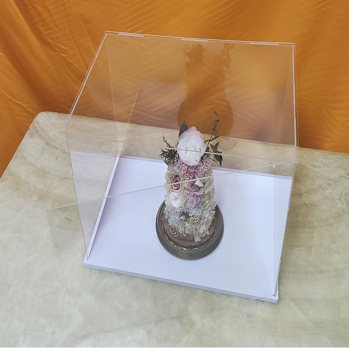 Duidelijke Acryl Flip Display Case voor Actiefiguren en Speelgoed, Stofdicht en Ideaal voor Presentatie, 10 x 10 x 10 cm