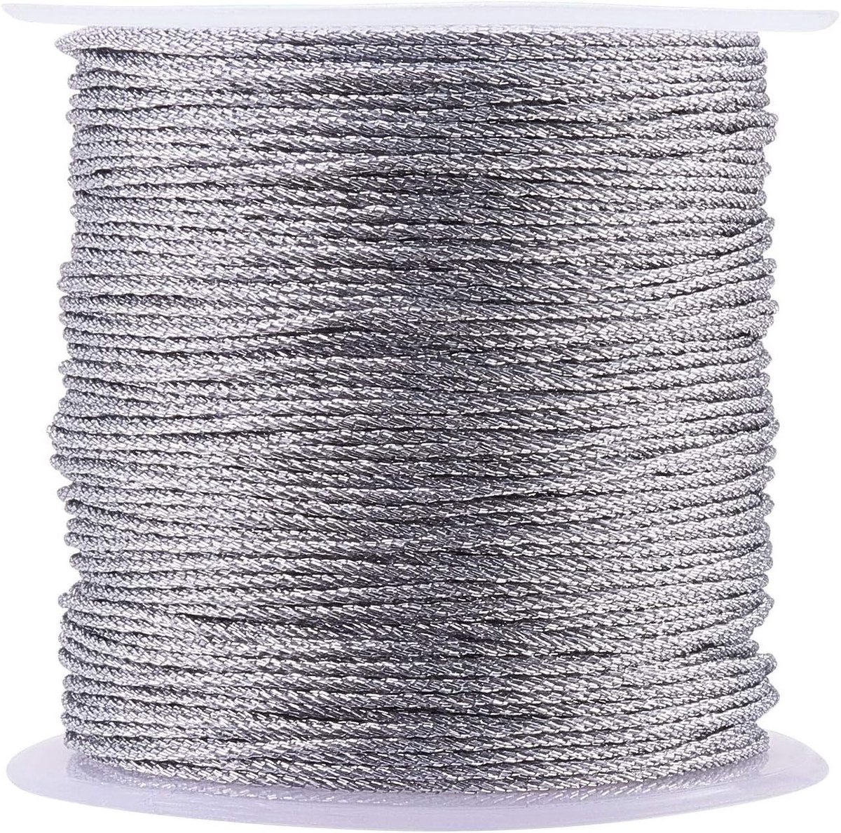 25 meter zilveren metallic draad voor DIY sieraden maken, knutselen en kralenwerk - 0.8 mm draad met spoel