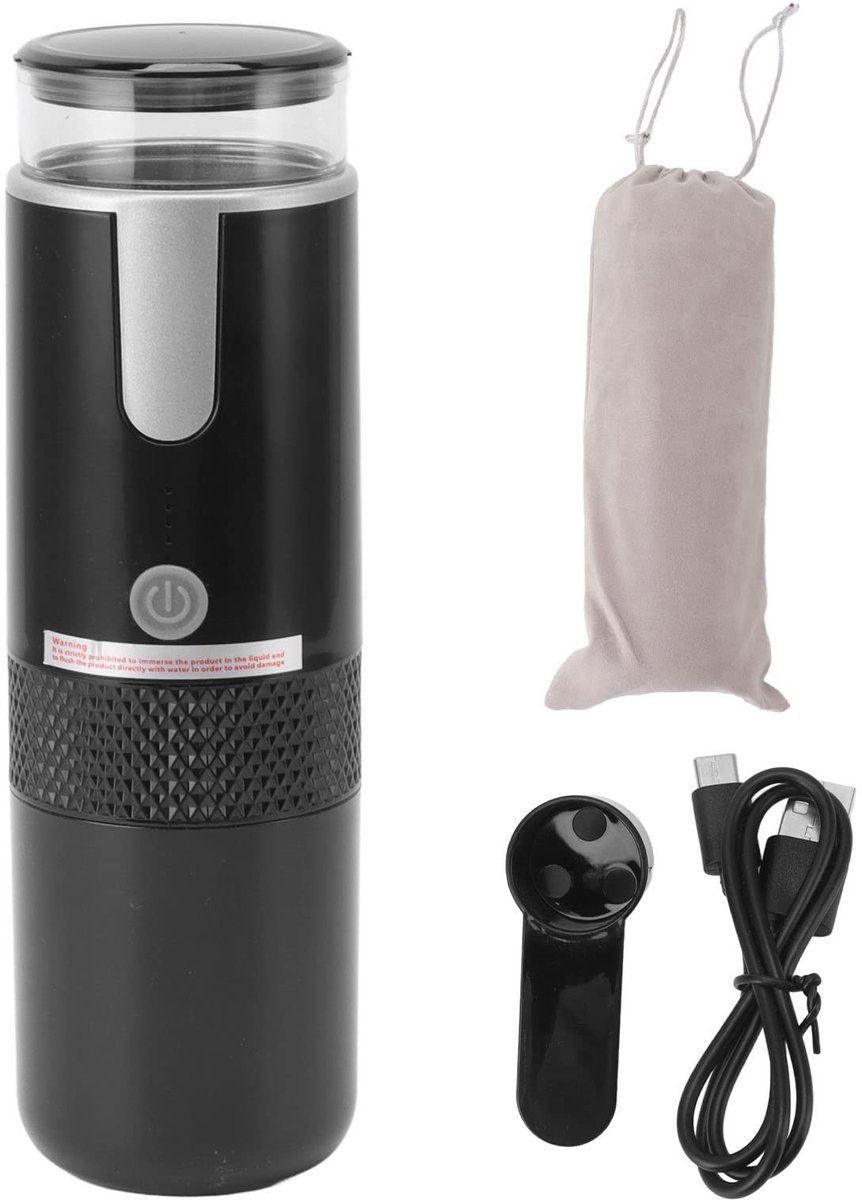 Dailygoody - Draagbare Koffiezetapparaat - Handkoffiezetapparaat - Ideaal voor Reizen - Compact en Lichtgewicht - Elektrische Espressomachine - Geschi