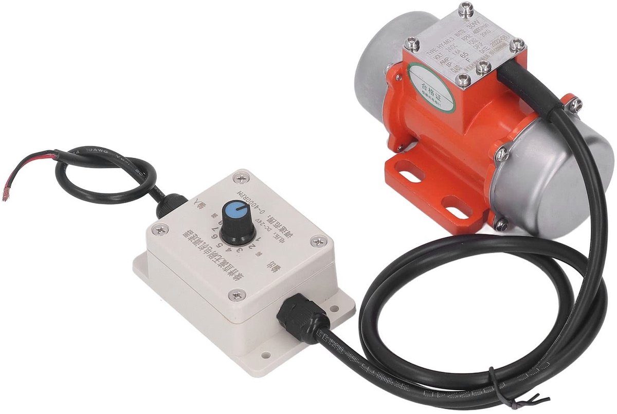 Dailygoody Elektrische Trilmotor Betonvibrator Waterdicht 30 W 4000 RPM Geschikt voor Betongereedschap Aluminiumlegering