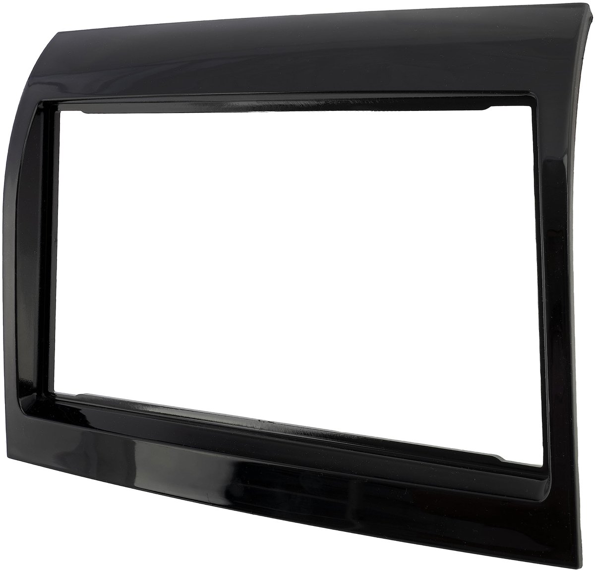 Dailygoods - Dailygoody - Frame/frontplaat/2 DIN-adapter voor autoradio - Geschikt voor Citroën Jumper - Kunststof lijst - Ideaal voor Fiat Ducato en Peugeot Boxer