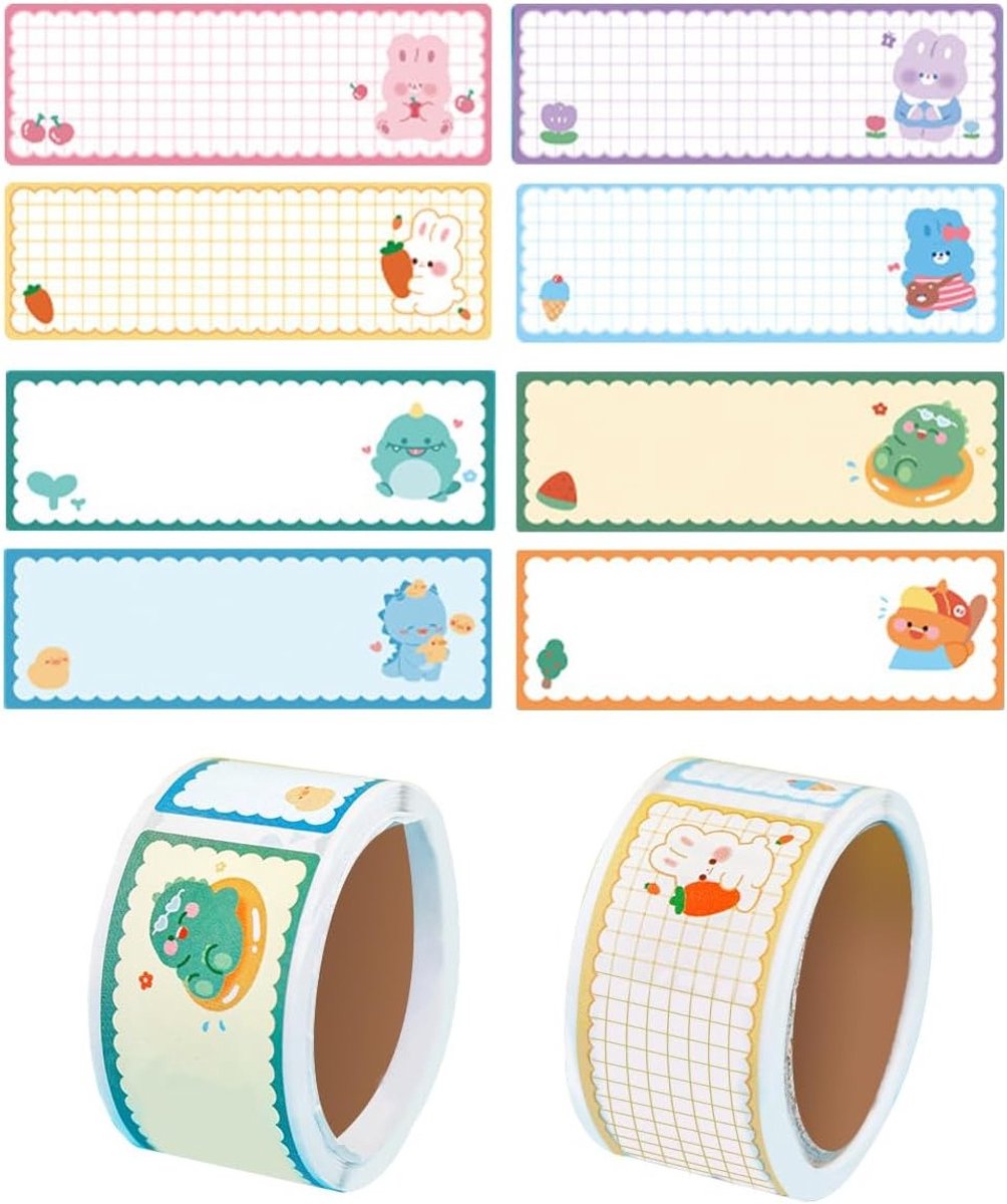 Set van 120 zelfklevende etiketten voor boeken, school en vriezer - mooie stickers voor labels en bedankjes