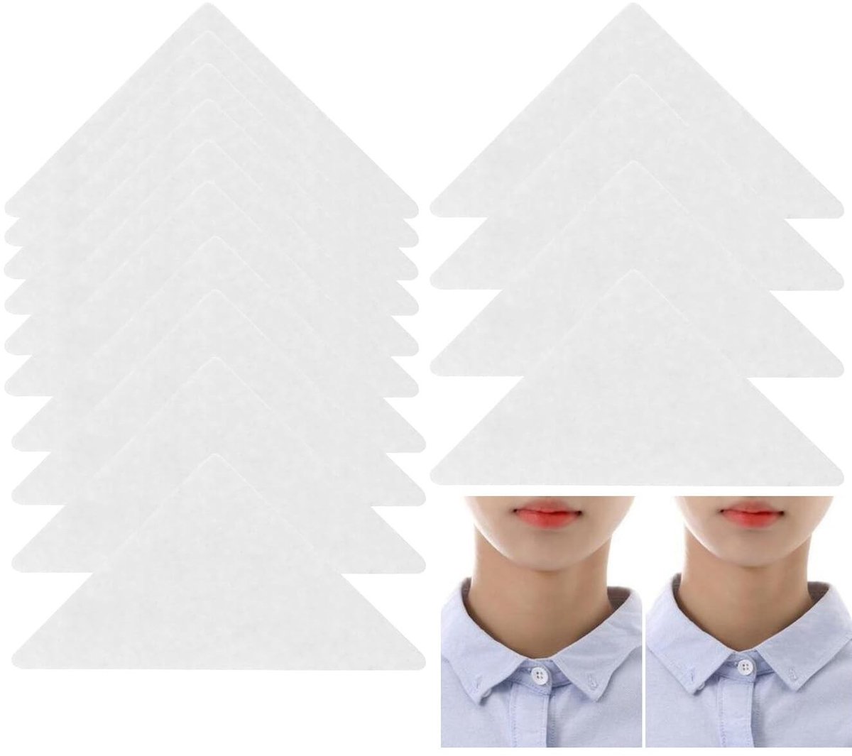 Dailygoods - Dailygoody - Kraagsteunen voor Heren - PVC Anti-Warping Kraagsteunen - Ideaal voor Poloshirts - Ondersteuning en Comfort - Geschikt voor Diverse