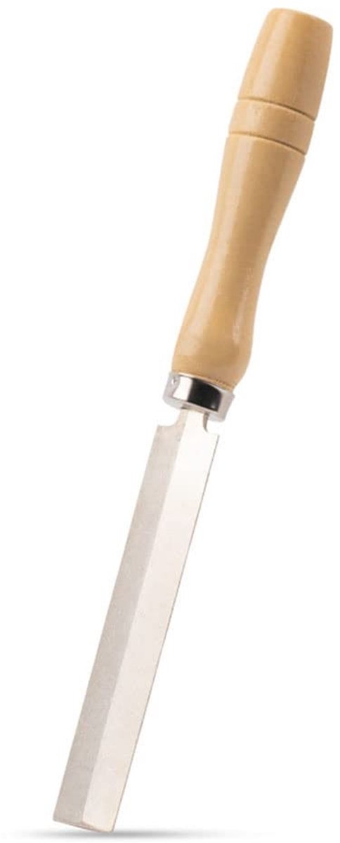 Dailygoody - Rhombische diamantvijl - Houten handvat - 12,7 cm - Diamant ruitvormige vijl - Geschikt voor glas en keramiek - Slijtvast en duurzaam
