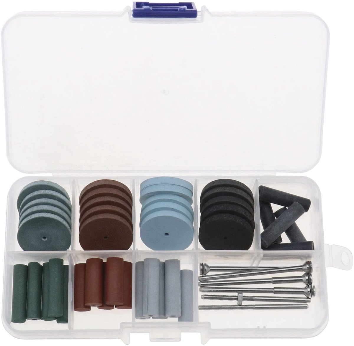 Dailygoods - Dailygoody - Polijsten Wielen Kit - 46Pcs Polijsten Wielen - Geschikt voor Sieraden Maken - Houten Bewerkingen - Ideaal voor Hobbyisten