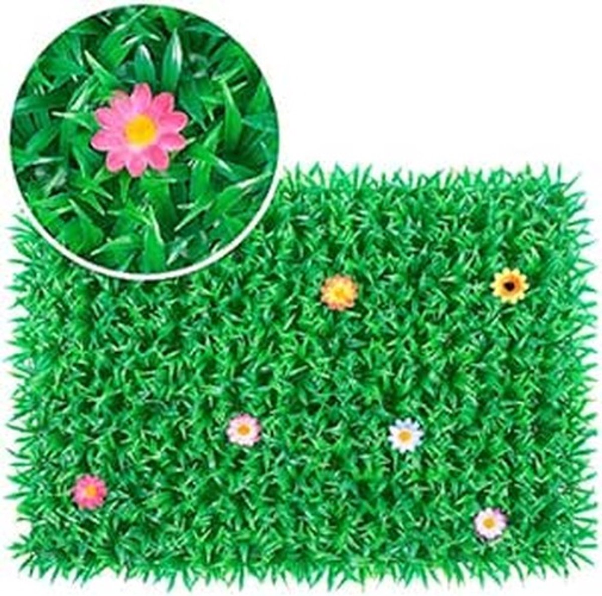 Dailygoods - Dailygoody - Groene Plant Muurdecoratie - Realistische Tuin Decoratie - Onderhoudsvrij - 60x40 cm - Simulatie Plant - Voor Interieur en Exterieur - Pe