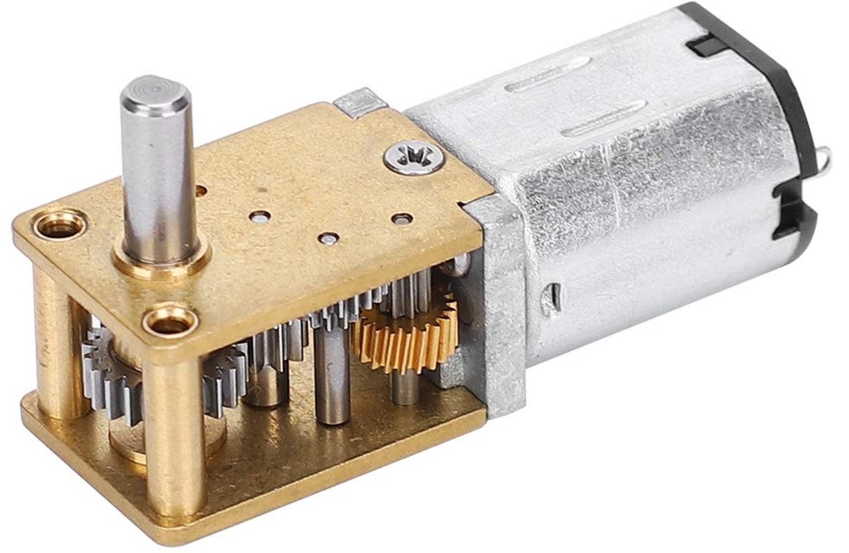 Dailygoods - Dailygoody - Mini Metal Gear Motor - Micro Elektrische Ventilatormotor - Hoge temperatuurbestendigheid - Compact formaat - Snelheidsreductie - Ideaal