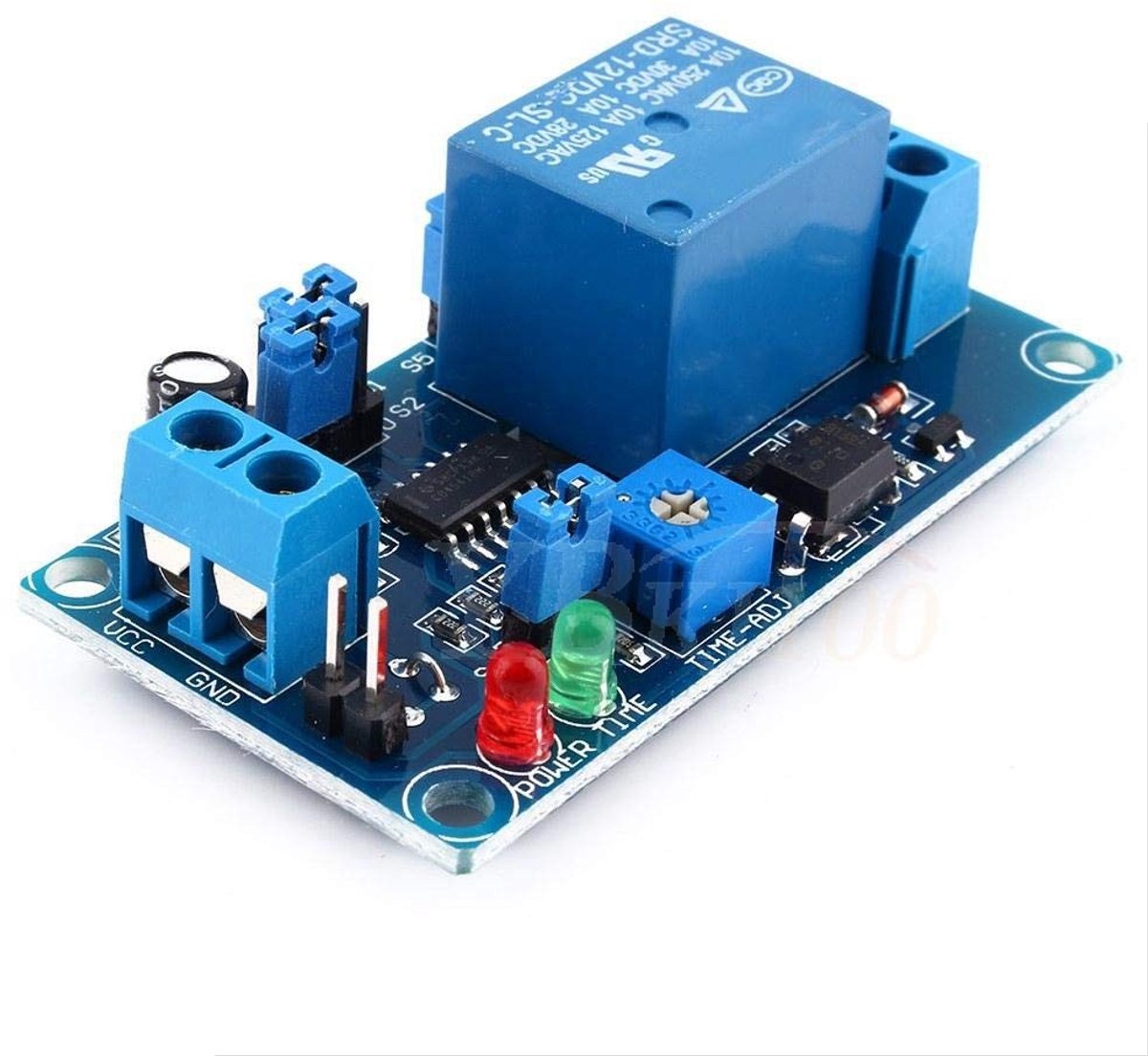 Dailygoods - Dailygoody - Tijdvertragingsrelaismodule - DC 12V Schakelmodule - Betrouwbare Timer - Compact formaat - Vertraging aan/uit - Ideaal voor industriële t...