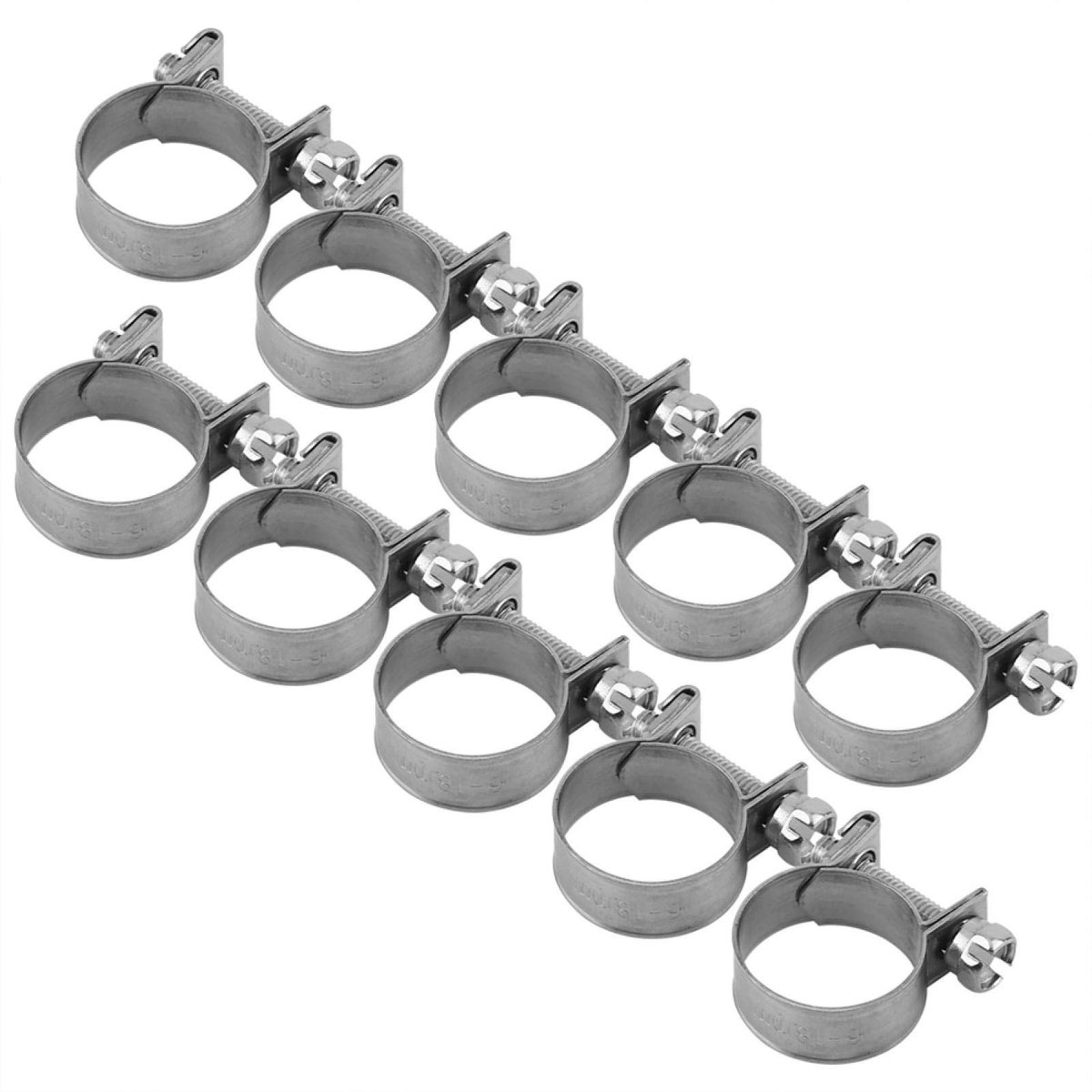 Dailygoods - Dailygoody - Mini Hose Clamp - Slangklemmen - Voor brandstof- en waterleidingen - 16-18mm - Duurzaam en verstelbaar - Geschikt voor diverse toepa