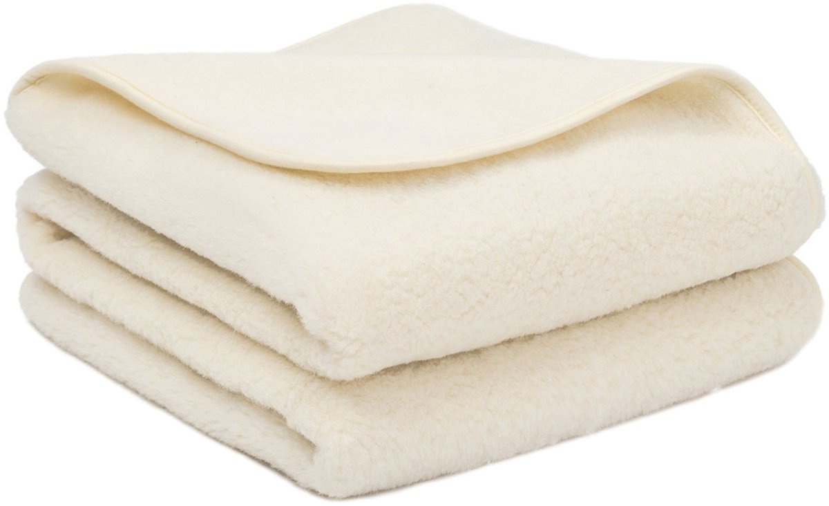 WOOOL® Merino Dekentje - FLUFFY (95x135cm) 100% Wol - Wieg Ledikant