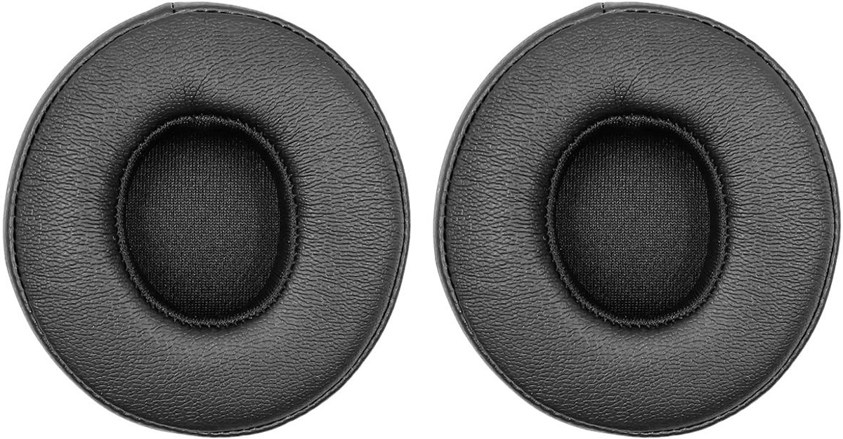 Dailygoody - Hoofdtelefoon Oordopjes - Professionele Kussens - Zwart - Comfortabel en Sterk - Geschikt voor Beats Solo 2 en 3 - Eiwitleer en Traagschuim