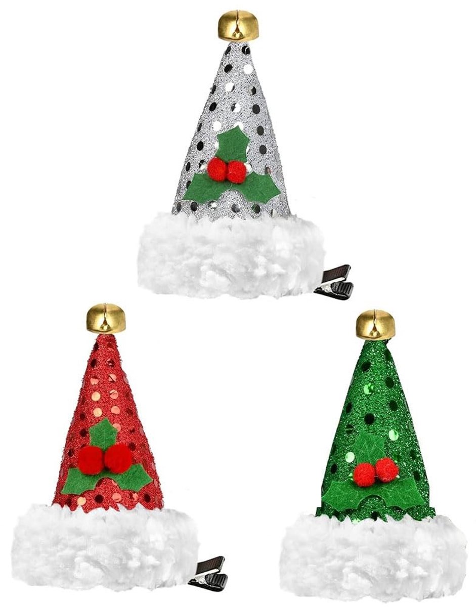Dailygoods - Set van 3 Kersthaarspelden voor Feestelijke Haaraccessoires