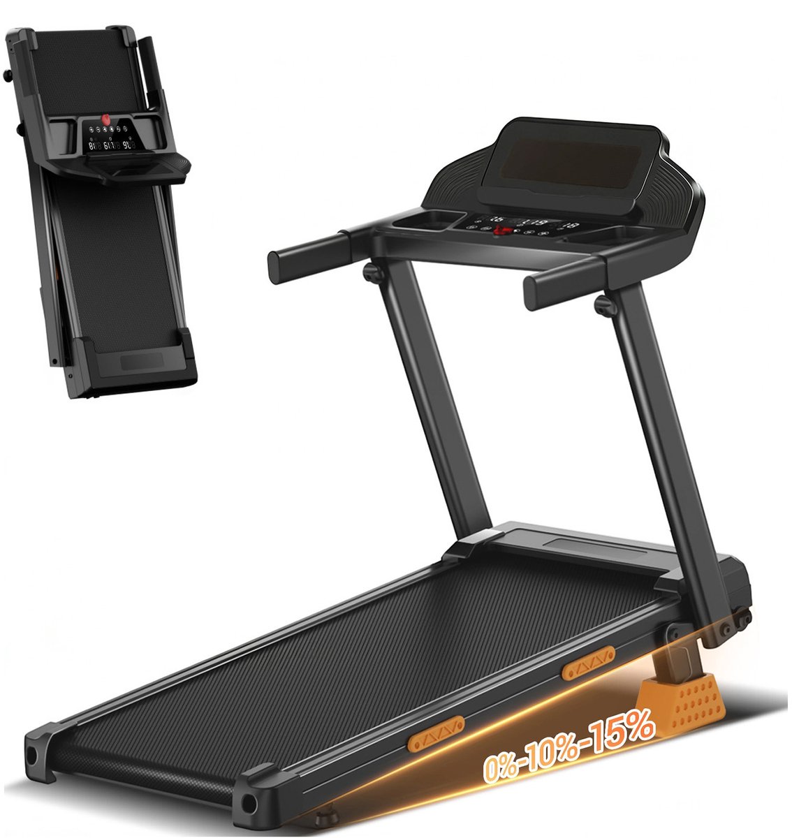 1 Opvouwbare Loopband met 15% Hellingshoek en 12 km/u - 1 - €199,89