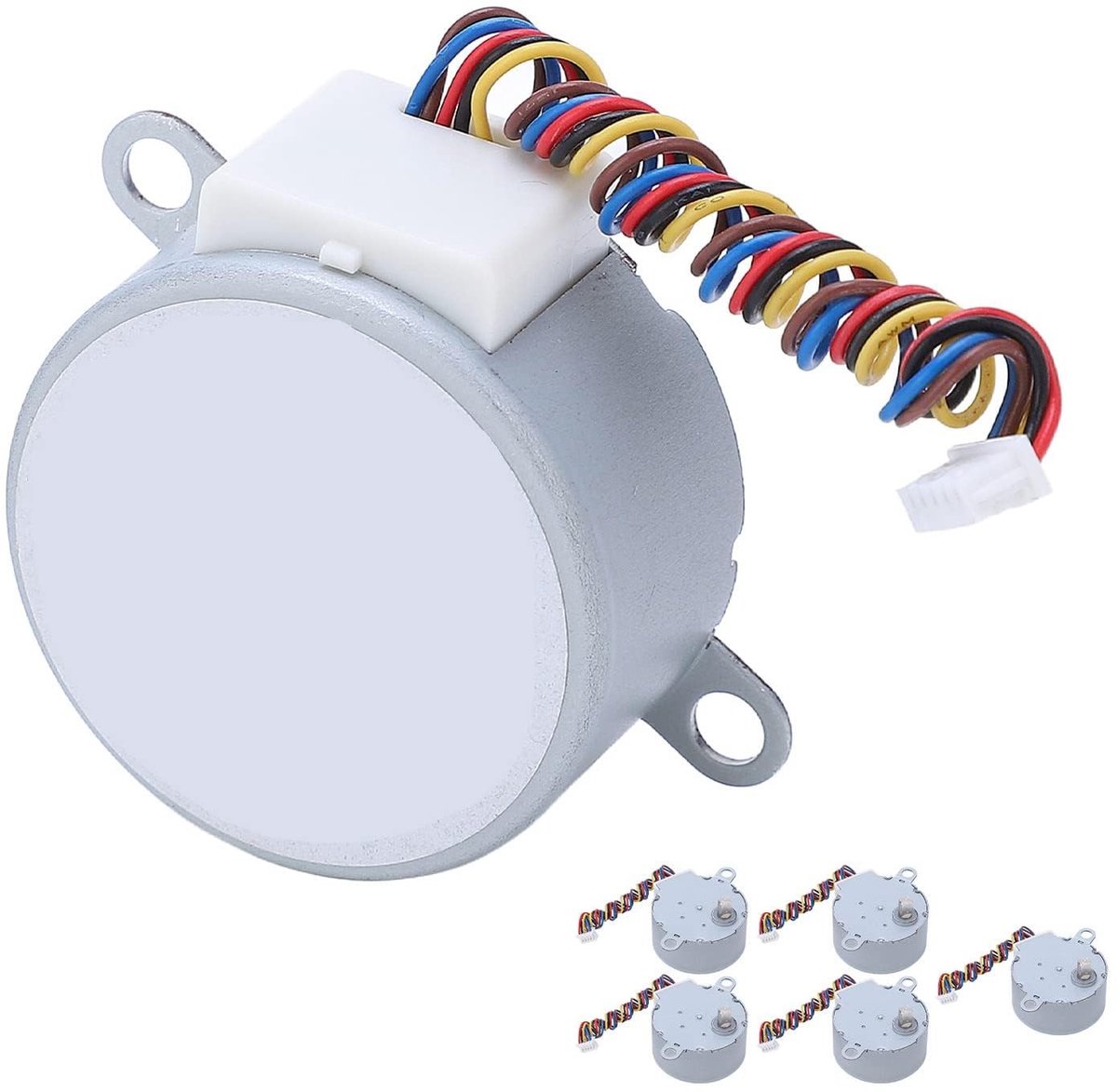 Dailygoods - Dailygoody - Stepper Motor Set - 5 Stuks - Hoge Koppel - DC 5V - Precisie Motor - Voor CNC Toepassingen - Geschikt voor Diverse Projecten - Compa