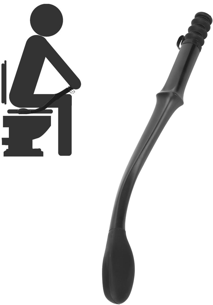 Dailygoods - Huishoudelijke Wc-afveeghulp met Lange Handgreep voor Gemak
