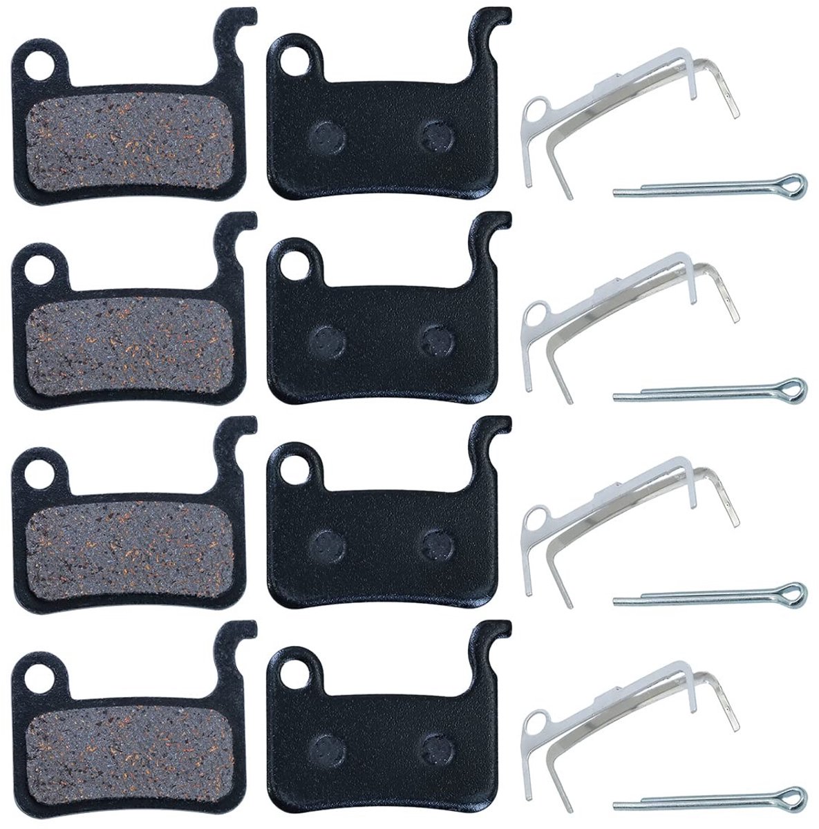 MTTProducts - Fietsremblokken - Disc Brake Pads - Eenvoudig te installeren - Zwart - Geschikt voor Mountain Bike - Inclusief veren en klemmen