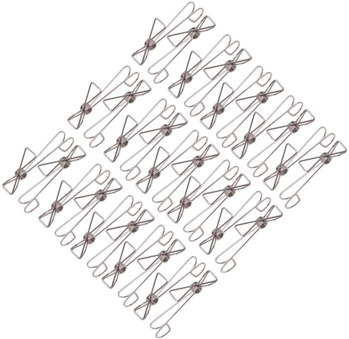 Dailygoods - Dailygoody - Metalen Foto Clips - Multifunctioneel - 30Pcs - Roestvrij staal - Kleding Hangers - Ideaal voor sokken, handdoeken en foto's