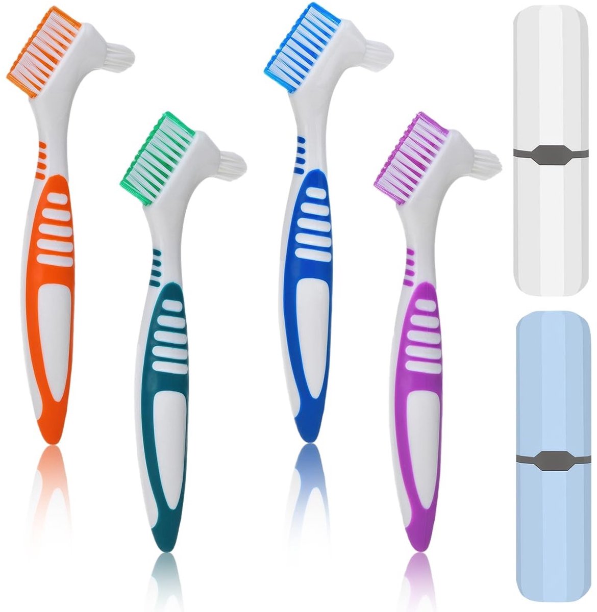 Dailygoods - Prothesenborstel Set met Draagtas voor Effectieve Reiniging