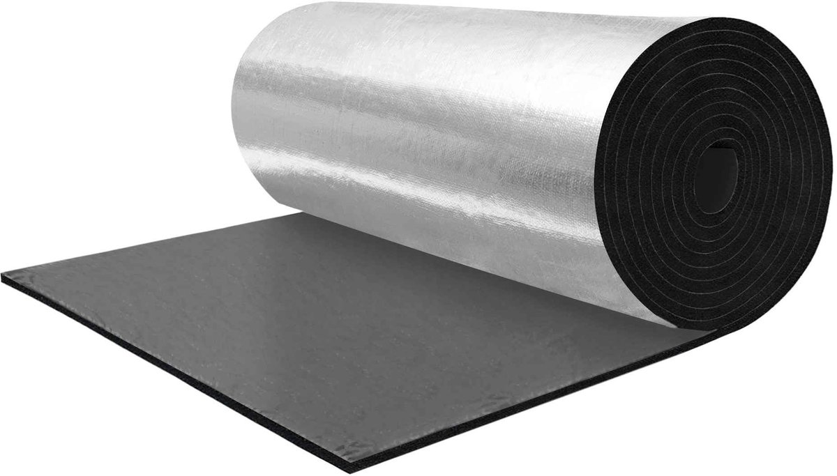 Dailygoods - Auto Geluidsdemper Mat Glasvezel 100x100cm
