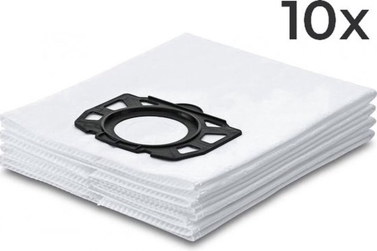 10 stuks Stofzuigerzakken - Geschikt voor - WD 4/5/6 & MV 4/5/6 Vlies