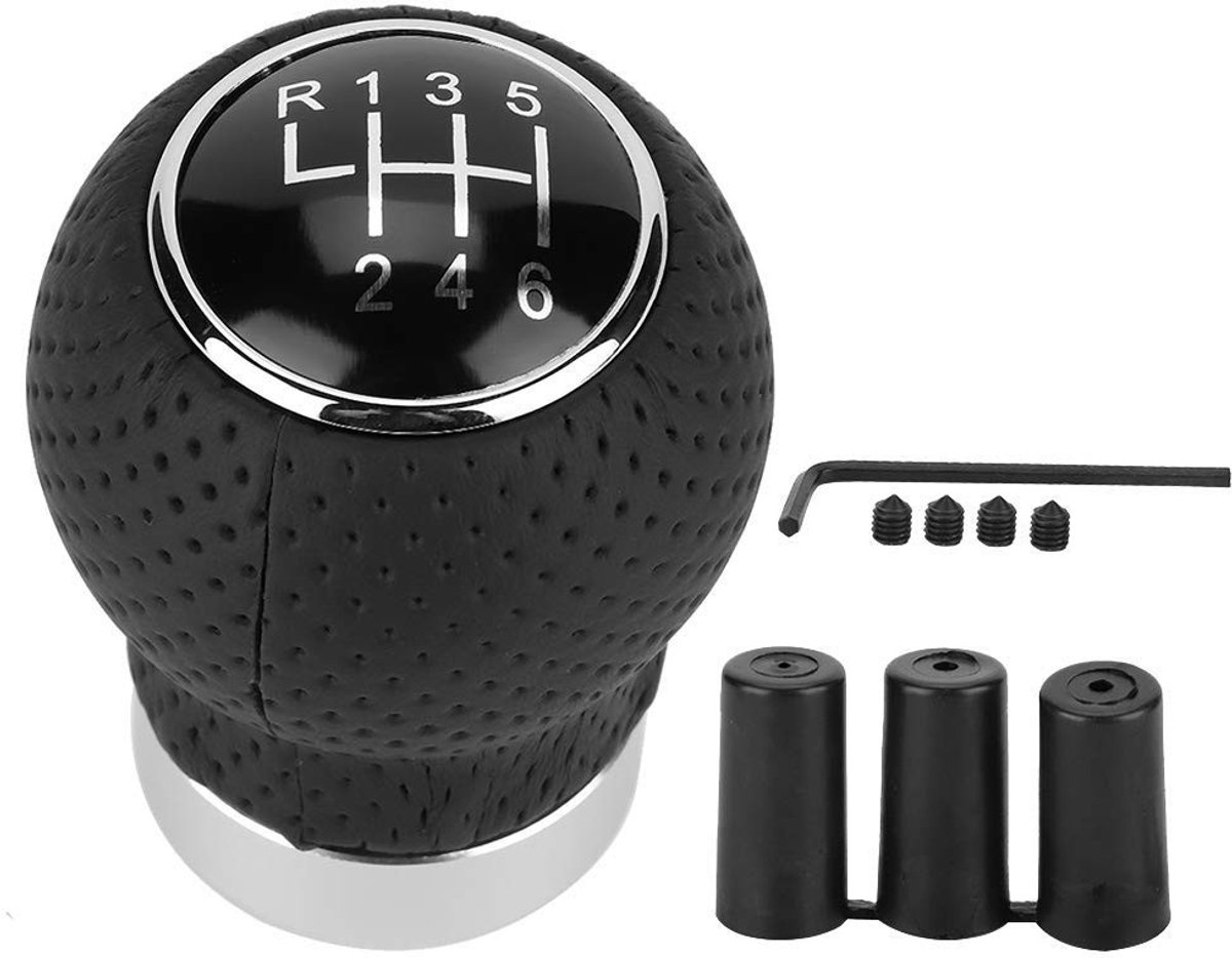 Dailygoody - Shifter Shift Knob - Universele versnellingsknop - Perfecte pasvorm - Default kleur - 6 Speed - Stijlvolle afwerking - Geschikt voor