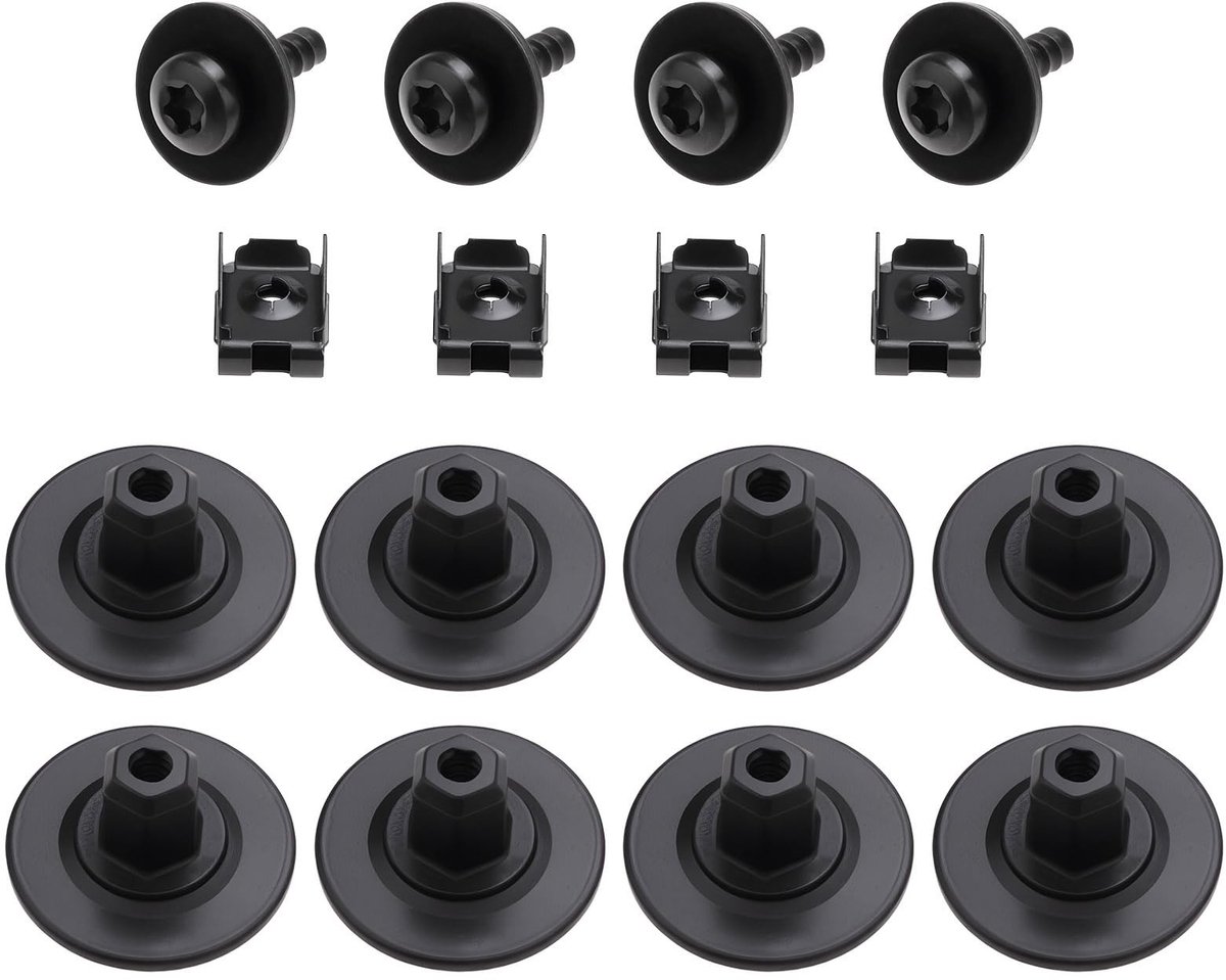 Dailygoods - Dailygoody - Wheel Arch Liner Set - 8-delige Splash Guard - Voor VW en Audi - Bescherming tegen vuil - Duurzaam en sterk - Eenvoudige installatie - Ge..