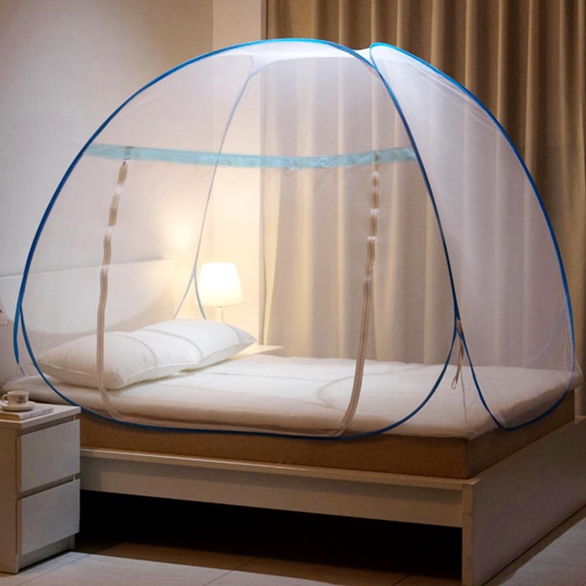 Dailygoods - Draagbare Muggentent voor Dubbel Bed met Fijnmazig Gaas