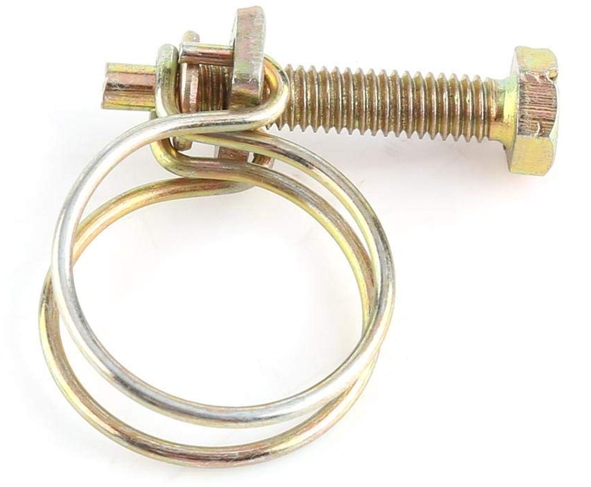 Dailygoods - Dailygoody - Verstelbare Dubbele Draad Slangenklemmen - 19mm (16-19) - RVS Klemmen - Perfect voor Slangen - Duurzaam en Betrouwbaar - Geschikt voor Di...