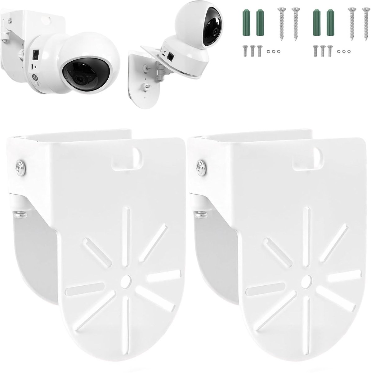 Dailygoods - Set van 2 Wandhouders voor Bewakingscamera's