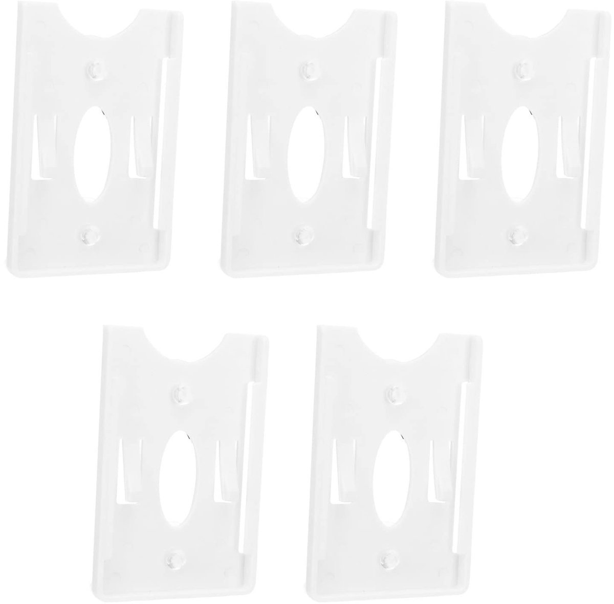 Dailygoods - Dailygoody - IC-kaarthouder - Anti-vervorming - Slijtvast - 90x60x7mm - Met zuignap - Geschikt voor voertuigbeheer - 5 Stuks