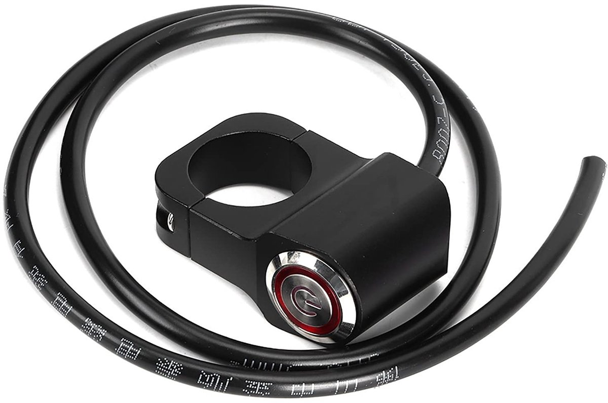 Dailygoods - Dailygoody - Waterdichte Handlebar Switch - Motoren en ATV's - RVS LED Schakelaar - Betrouwbaar - Duurzaam - Gebruiksvriendelijk - Veiligheid - Z