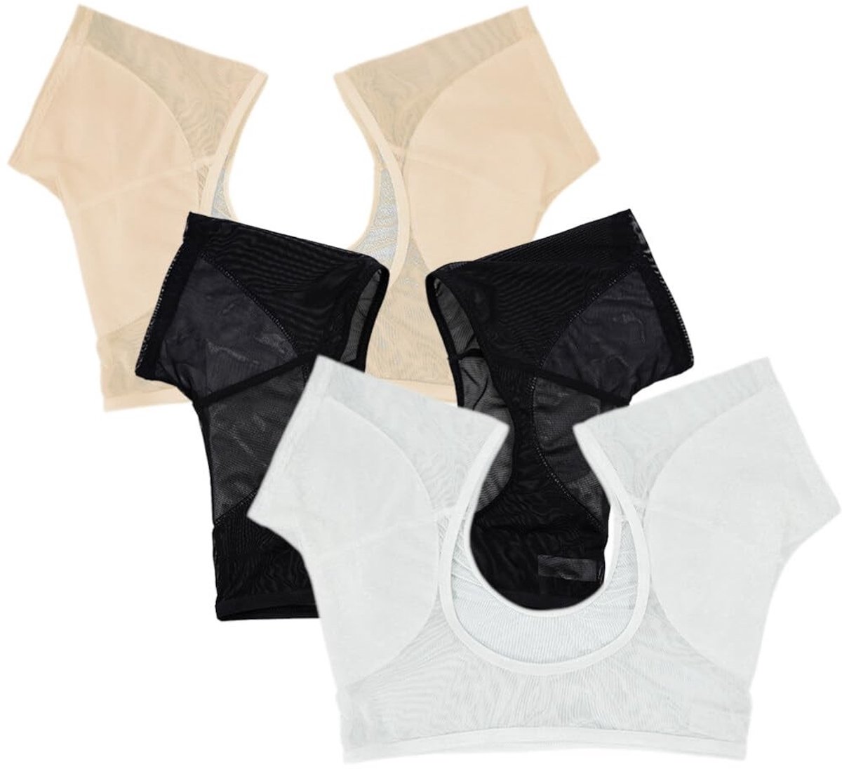 Dailygoods - Dailygoody - Oksel Vest Dames - Wasbare Okselpads - Anti-Zweet Pads - Geur Absorberend - Zweetvlekken Bescherming - Geschikt voor Meisjes