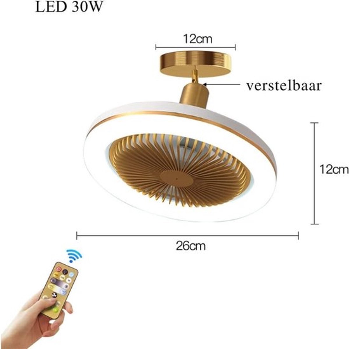 Holland Connections Plafondventilator Met Verlichting