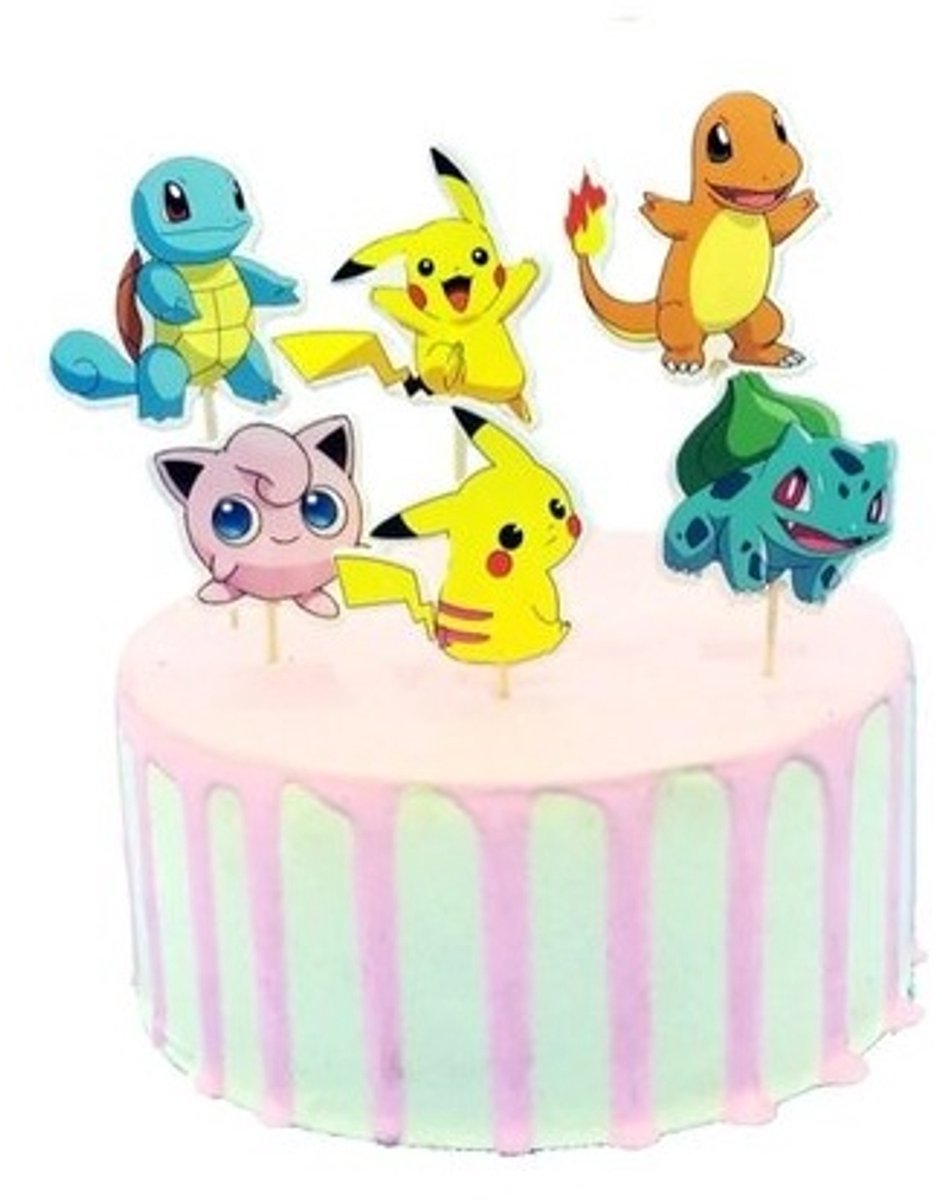 Cupcake Decoratie - Pokémon - Pikachu - 24 stuks
