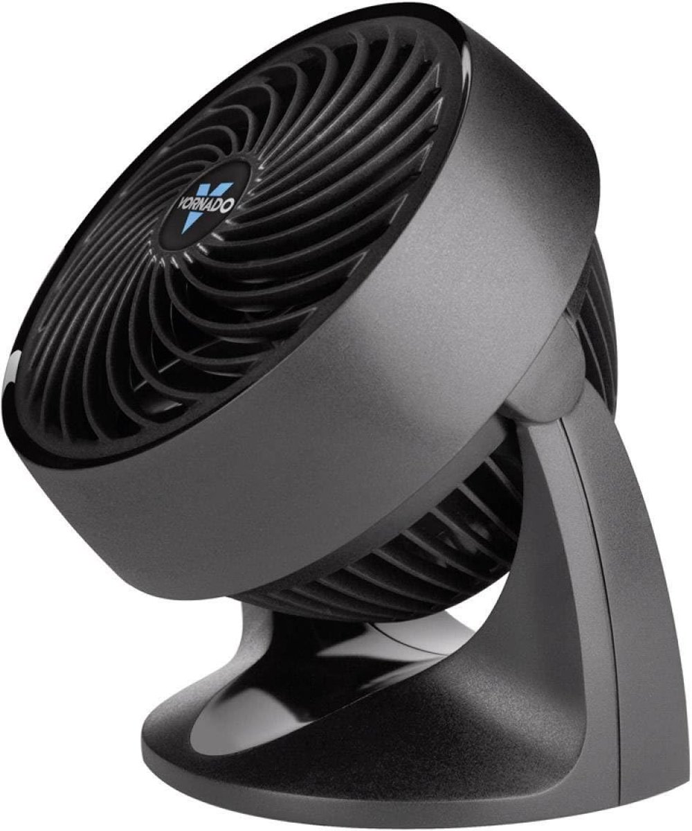Tafelventilator Vornado 533 – Stil & Compact – Vortex Luchtcirculator – 21 m Bereik – 48W Zwart